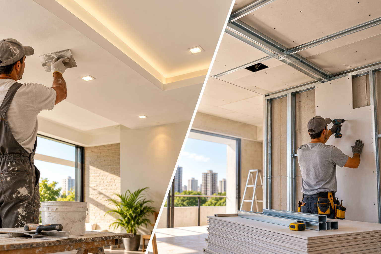 Gesso ou Drywall: qual a melhor opção para sua obra?