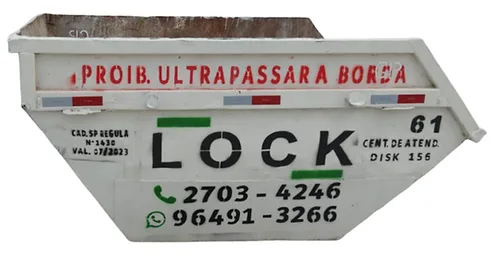 Logotipo da Lock Caçambas — Aluguel de caçamba em Santo André/SP