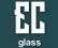 Logotipo da EC GLASS — Envidraçamento de sacada em Maringá/PR