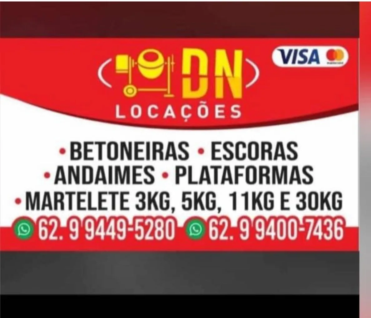 Logotipo da DN Locações — Locação de Equipamentos em Aparecida de Goiânia/GO